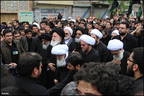 پیاده‌روی آیت الله العظمی وحید خراسانی 