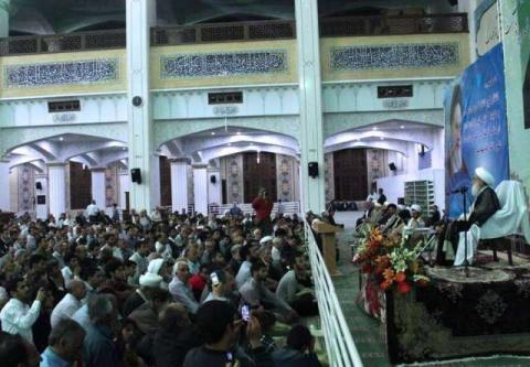آیت الله العظمی نوری همدانی در جشن میلاد امام زمان در تبریز